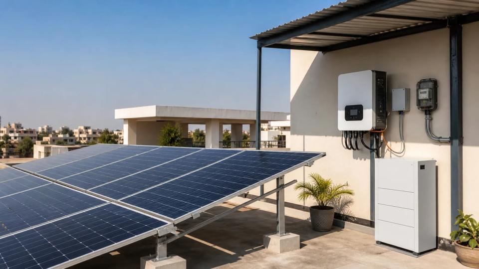 On-Grid vs Hybrid Solar in Rajasthan: Battery Backup Guide